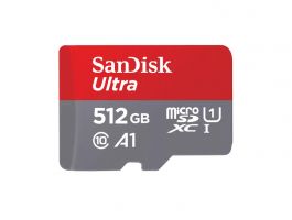 Sandisk Micro SD Ultra android kártya 512GB, Class 10, UHS-I (215424)